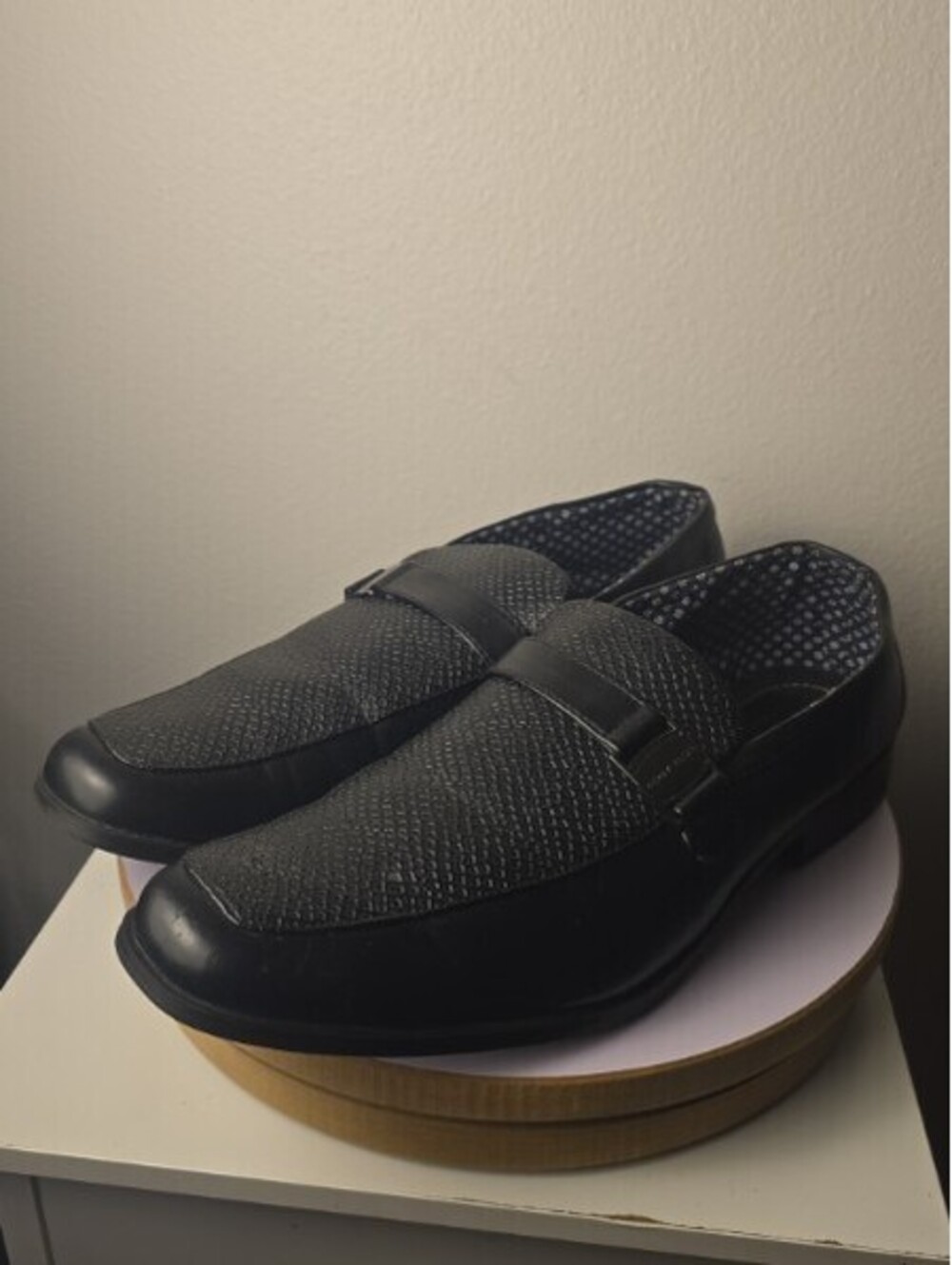 Perry Ellis Men's Casual Mesh Loafers Slip-On Comfort Shoes Black Size 10